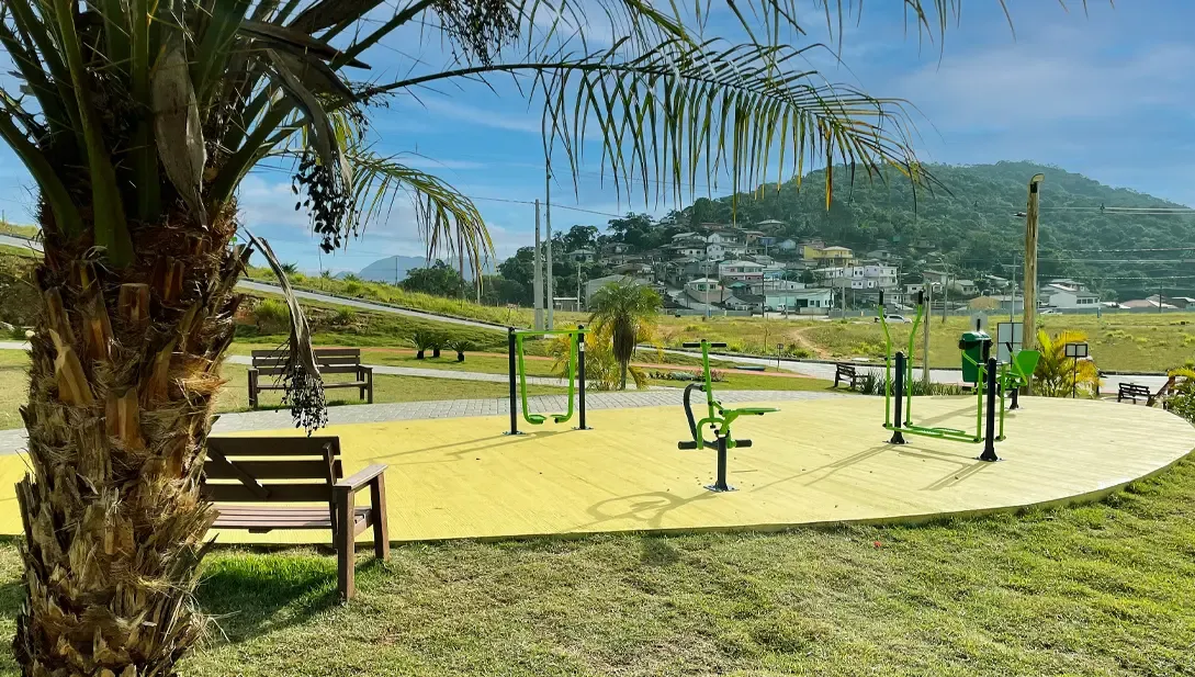 Vista do bairro Jardim Janaína em Biguaçu para comprar imóvel na planta